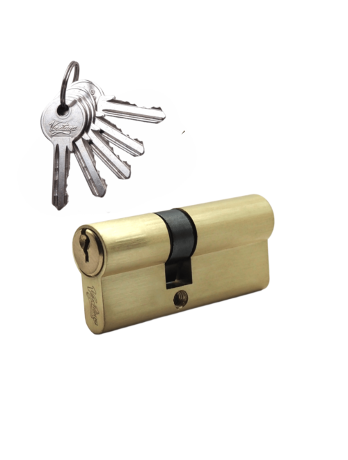 Механизм цилиндровый (5 ключей) V70 (30х40)-5 SB (мат. золото)