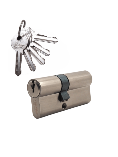 Механизм цилиндровый (5 ключей) V70 (30х40)-5 SN (мат. никель)