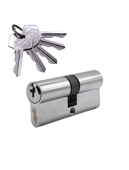 Механизм цилиндровый (5 ключей) V70-5 CP (хром)