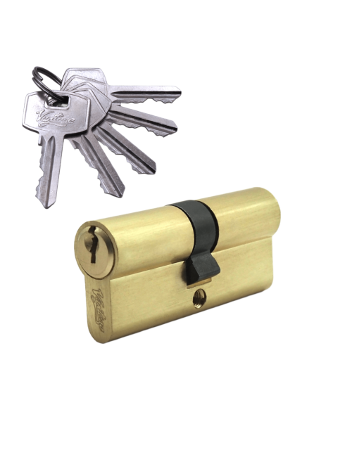 Механизм цилиндровый (5 ключей) V70-5 SB (мат. золото)