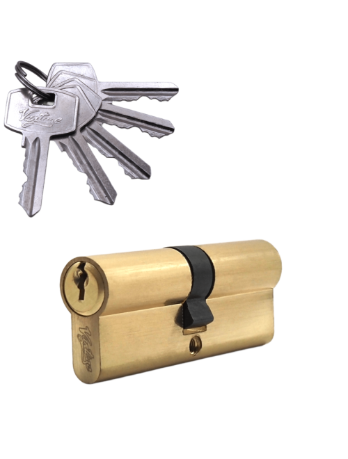 Механизм цилиндровый (5 ключей) V80-5 SB (мат. золото)