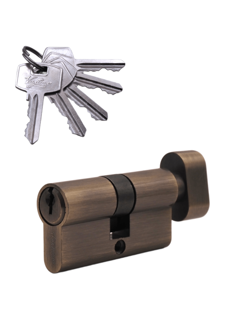 Механизм цилиндровый (5 ключей) VC60-5 AB (бронза)