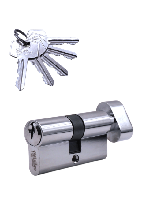 Механизм цилиндровый (5 ключей) VC60-5 CP (хром)