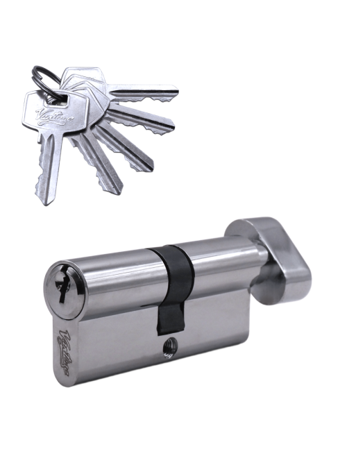Механизм цилиндровый (5 ключей) VC70-5 CP (хром)