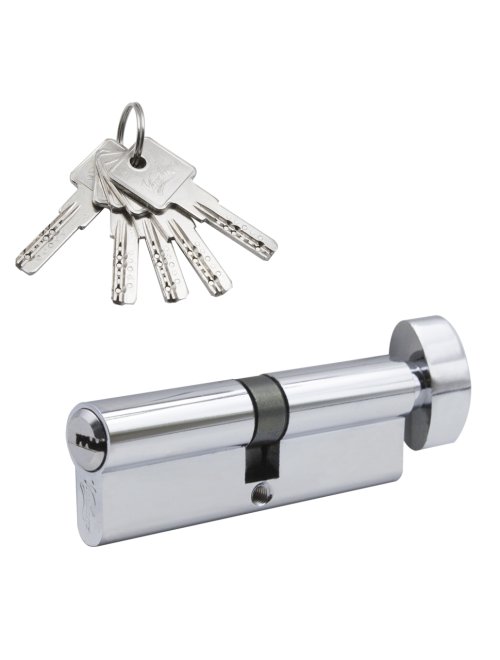 Механизм цилиндровый (5 ключей) кл/в. NC100-5 CP (хром)
