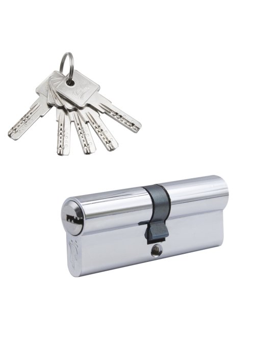 Механизм цилиндровый (5 ключей) кл/кл. N80-5 CP (хром)