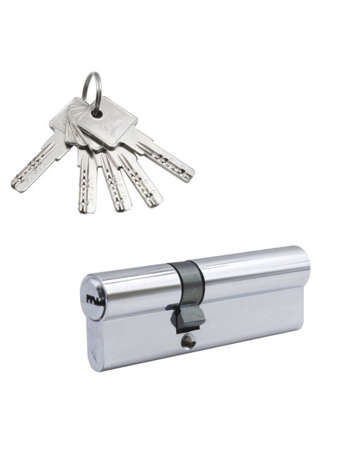 Механизм цилиндровый (5 ключей) кл/кл. N90(35x55)-5 CP (хром)