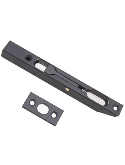 Шпингалет врезной LX140BL (чёрный)